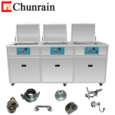 Máquina de limpeza ultrassônica do bloco de motor das carcaças do carburador do líquido de limpeza do multi tanque com enxaguadela de pulverizador do filtro secando CR-3036GH